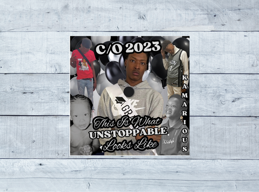 Custom Sublimated Graduation Hat Topper