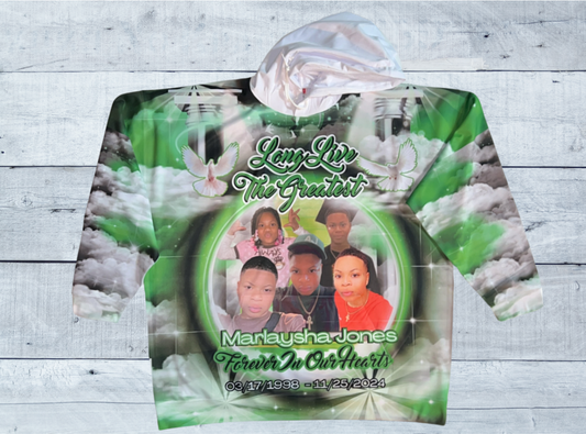 Custom 3D hooded Sweatshirt- Adult